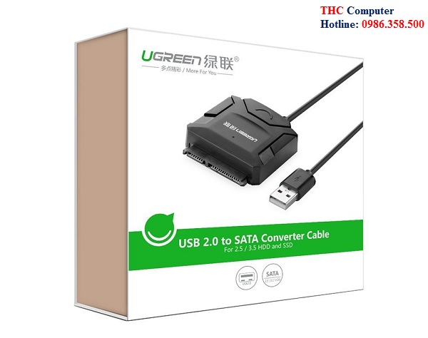 Cáp USB 2.0 to SATA chính hãng Ugreen UG-20215